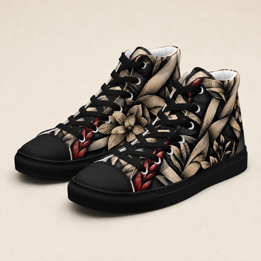 Women’s high top canvas shoes - Whiriwhiri