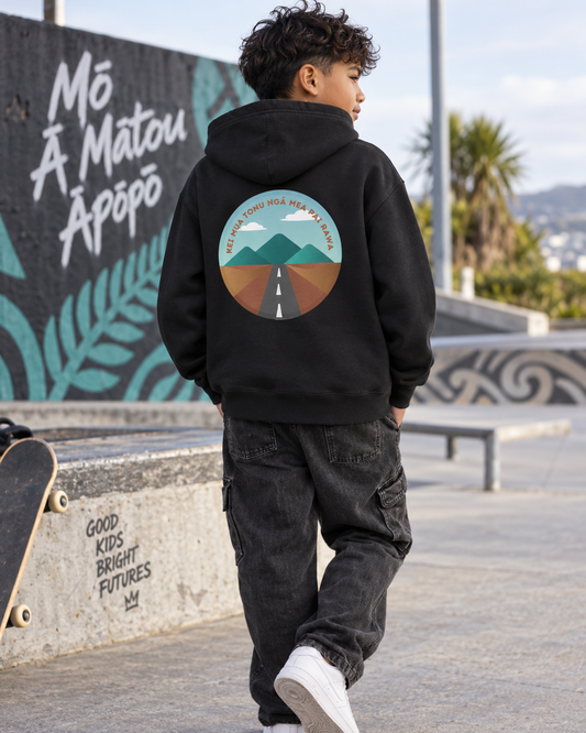 Youth lightweight hooded sweatshirt - Kei Mua Tonu Ngā Mea Pai Rawa - The Best is Yet to Come