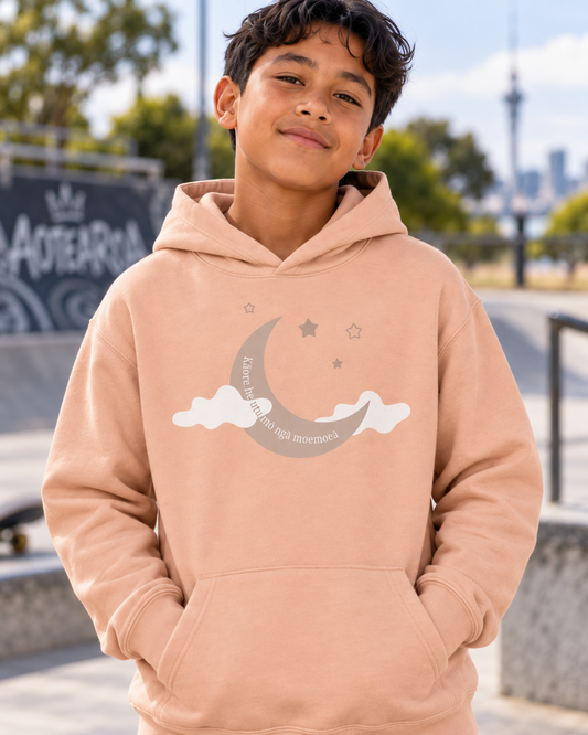 Youth lightweight hooded sweatshirt - Kāore he utu mō ngā moemoeā - Dreams are Free