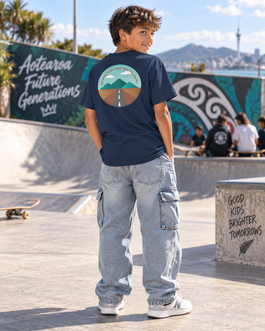 Youth Classic Tee - Kei Mua Tonu Ngā Mea Pai Rawa - The Best is Yet to Come