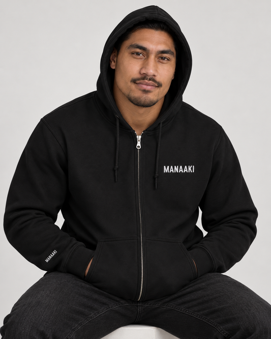 Unisex heavy blend zip hoodie - Manaaki (care)
