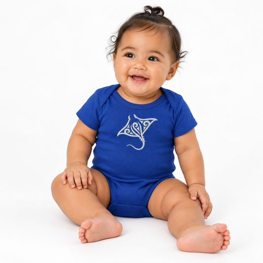 Premium Baby Jersey Bodysuit - Embroidered Stingray