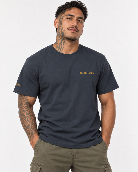 Unisex Premium T-Shirt - Double Embroidered Kotahitanga (unity)