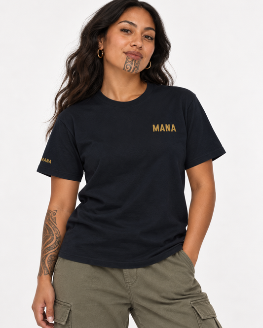 Unisex Premium T-Shirt - Double Embroidered Mana (prestige)