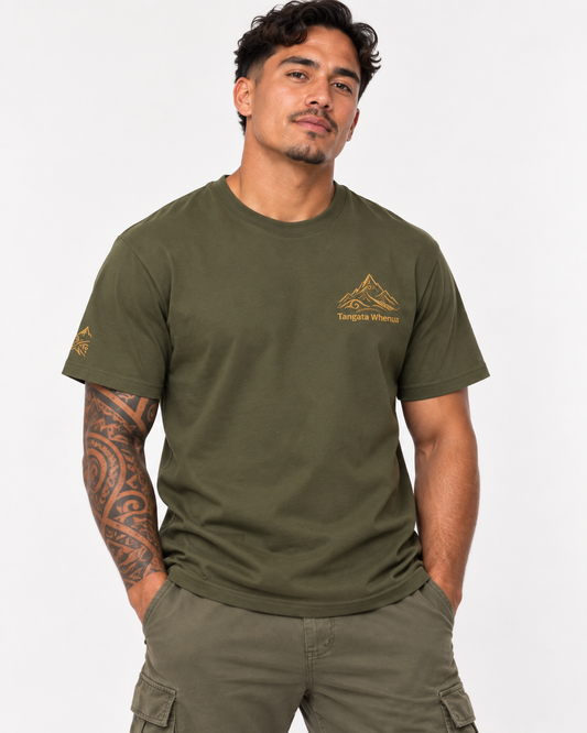 Unisex Premium T-Shirt - Double Embroidered Tangata Whenua