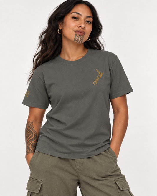 Unisex Premium T-Shirt - Double Embroidered Aotearoa