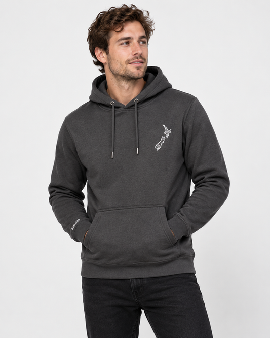 Unisex Premium Hoodie - Double Embroidered Aotearoa